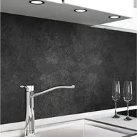danario Küchenrückwand Folie selbstklebend - Matt - Spritzschutz Küche - versteift & robust