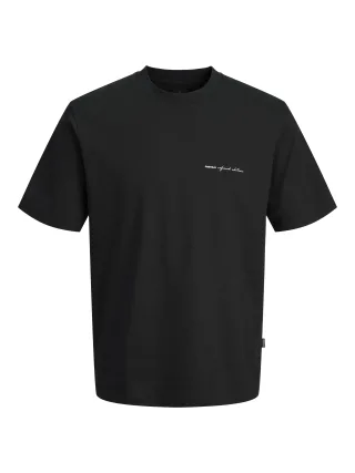 JACK&JONES - JPRBLAOWEN SS BRANDING TEE SN Schwarz - Gr. - S