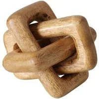 BOLTZE GRUPPE GmbH Dekoobjekt SUAL, 20 x 20 cm, Braun, Mangoholz, (1 St), in Form eines Knotens