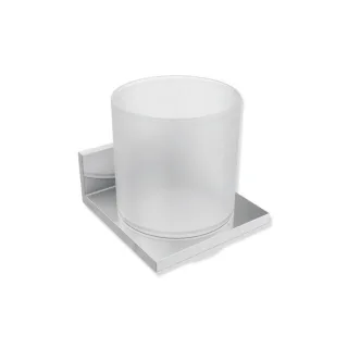 Hewi System 900 Q Glasbecher 900Q04.00040 chrom, mit Metall-Halter