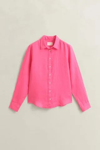 GANT - Regular Fit Leinen Bluse - Gr. - 38