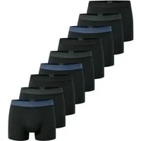Schiesser Retro Boxer 9er Pack 95/5 Cotton (Spar-Set, 9-St) Retro Short / Pant - Baumwolle - ohne Eingriff - Atmungsaktiv
