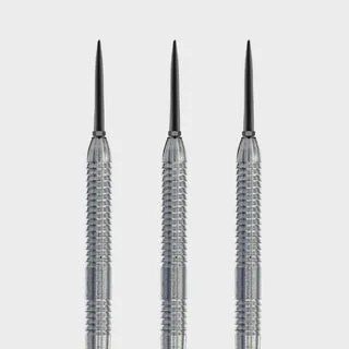 Steel Dart Barrel Zylinder Grip3 V1 - Silber / 21g