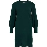 Vila Strickkleid VIKERRY O-NECK KNIT DRESS - NOOS Materialmix, regular fit