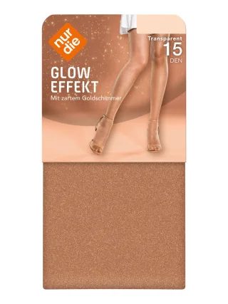 NUR DIE Damen Strumpfhose Glow Effekt 15 DEN
