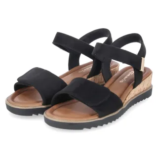 Tamaris Sandalen - Gr. 40 - Schwarz - Textil