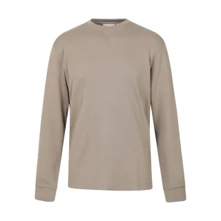 Mountain Warehouse - "Tillsbury" Sweatshirt für Herren, Rundhalsausschnitt, Waffelstoff, Langärmlig (Dunkelbeige)