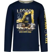 SALT AND PEPPER Langarmshirt Salt & Pepper Jungen Schaufelbagger Langarmshirt dark blue (1-tlg)