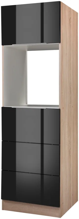 KOCHSTATION Backofen/Kühlumbauschrank "KS-Brindisi" 60 cm breit, 200 cm hoch