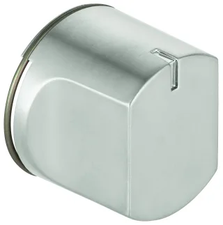 GROHE Umstellknopf 48447 rund für EHM-FMS mit 3-Wege Umstellung supersteel, 48447DC0 48447DC0