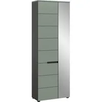 xonox.home Garderobe, Smoke Green Melamin beschichtet modern 190x65x37 cm
