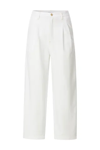 Rich & Royal - Pleated Barrel Leg Denim white stone - Gr. - 38