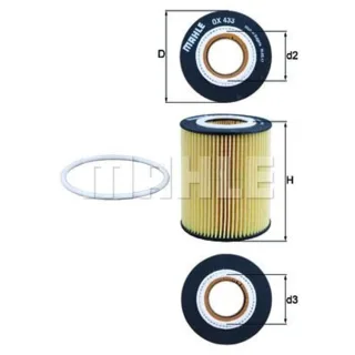 Mahle ?lfilter Land Rover Volvo