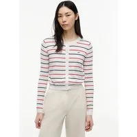 Tommy Jeans Strickjacke TJW ESSENTIAL CREW NECK CARDIGAN Baumwolle