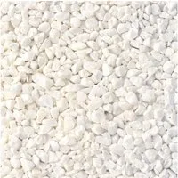 BURI Zierkies Marmorsplitt 25kg 9-12mm Zierkies weiss Naturstein Kies Gartendeko