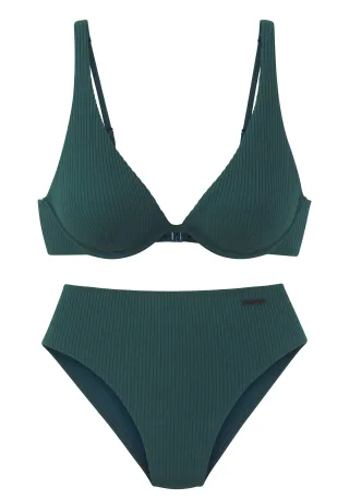 LASCANA - Elbsand LM Bügel-Bikini petrol - Gr. - 42C