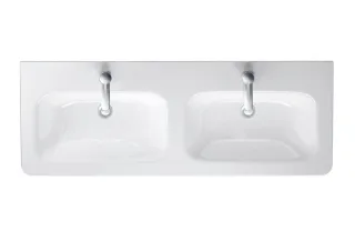 Duravit DuraStyle Doppelwaschtisch Weiß Hochglanz 1300 mm - 2338130000 2338130000