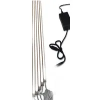 XENON LED Dekolicht 3850 LED Leuchte 5x50cm schwarz Kunststoff Schiene +Netzteil Kalt Weiß, Xenon / Kalt Weiß