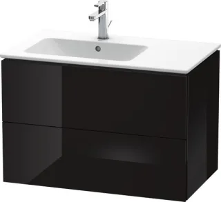 Duravit L-Cube Waschtischunterbau wandhängend Schwarz Hochglanz 820x481x550 mm - LC629104040 LC629104040
