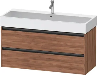 Duravit Ketho.2 Waschtischunterbau wandhängend Nussbaum Matt 1184x460x549 mm - K25279079790000 K25279079790000