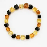 inter Armband Bernstein aus 100% echtem Naturbernstein, Naturstein mit heilender und energetisierender Wirkung