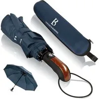 Logan & Barnes Taschenregenschirm Glasgow, Sturmfest bis 140 km/h