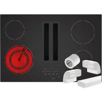 Silverline Kochfeld mit Dunstabzug FLPHK820ESR, TouchControl-Bedienung