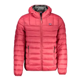 Leichte verpackbare gepolsterte Jacke mit Kapuze
