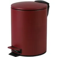 Urban Living Kosmetikeimer 3 Liter Tretmülleimer Abfalleimer Mülleimer Tretpedal Absenkautomatik, Hygienische Pedalbedienung, herausnehmbarer Eimer mit Henkel