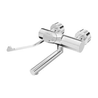 Schell Vitus Einhebel-Waschtisch-Armatur 016260699 210 mm, Klinik-Armhebel, Mischwasser, verchromt