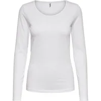 ONLY Langarmshirt Langarmshirt Damen Shirt Schwarz Weiß Longsleeve 1er - 5er Pack