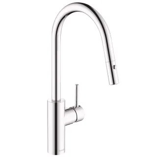 KLUDI E-GO Voice elektrisch, Spültisch-Einhandmischer mit Netzstecker chrom 423000577