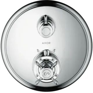 hansgrohe Axor Montreux Fertigmontageset 16820000 Unterputz-Thermostat, mit Ab/Umstellventil, chrom