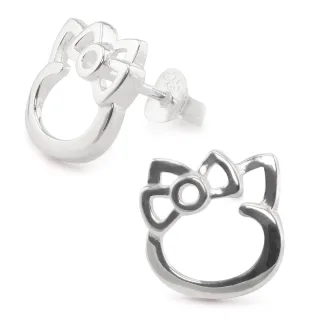 Katzen Ohrringe aus 925 Silber