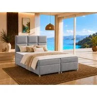Best for Home Boxspringbett Boxspringbett Trinity K-13 mit Stauraum & 7-Zonen Komfort – modern (Bonell-Matratze, gepolstertes Kopfteil, Doppelbett versch. Größen, 140x200 160x200 180x200 200x200 cm), Handwerksqualität, TOP Preis-Leistungs-Verhältnis