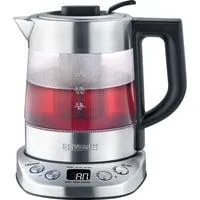 Tee-/Wasserkocher Deluxe Mini WK 3473 edelstahl (gebürstet)/schwarz, 1,0 Liter
