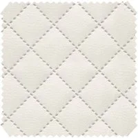 novely® Stoff SOLTAU Kunstleder - 3-lagig gesteppter Volumen-Polsterstoff mit Karo-M, Robust, Voluminös, Pflegeleicht, Meterware, 1lfm