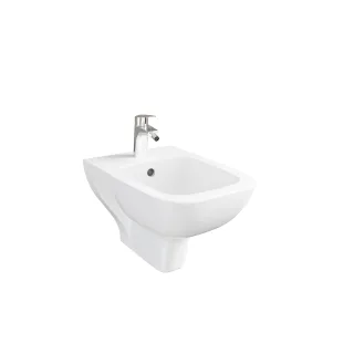 VitrA New S20 Square Wand-Bidet 36 x 52 cm (BxT) Weiß Hochglanz,7698L003-0288 7698L003-0288