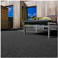 Andiamo Kunstrasen Field, Gesamthöhe 4 mm, Made in Belgium, rechteckig, für Balkon & Terrasse, mit Drainage-Noppen, Nadelfilz-Optik