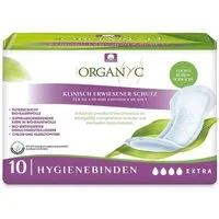 Organyc Hygienebinden Extra - leichte Blasenschwäche 10Stk Hygienemittel
