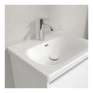 Villeroy und Boch Skyla Waschtisch 5A516001 60x46cm, für 3-Loch-Armatur, mit Überlauf, Weiß Alpin