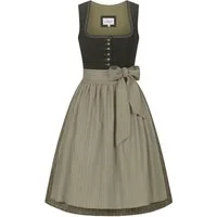 Nübler Trachtenkleid Midi Dirndl Feli in Dunkelgrün von Nübler - Rocklänge 60 cm
