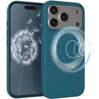 EAZY CASE Handyhülle für Apple iPhone 17 Pro Hülle Silikon 6,3 Zoll, TPU Schutzhülle MagSafe mit Kameraschutz kratzfestes Bumper Petrol