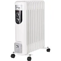 Setpoint Ölradiator, 2500 W, Elektro Heizkörper 11 Rippen mobile Elektroheizung leise Heizradiator