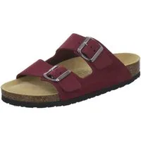 AFS-Schuhe 210037 Zweischnaller Pantolette für Damen mit Fußbett, bequeme Sandalen aus Leder