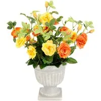 Kunstblume Rosen im Pokal, I.GE.A., Höhe 35 cm