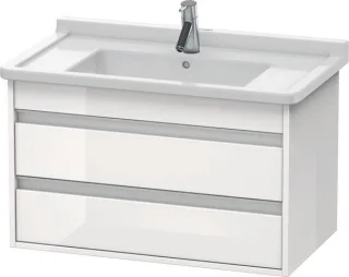 Duravit Ketho Waschtischunterbau wandhängend Weiß Hochglanz 800x455x480 mm - KT664402222 KT664402222