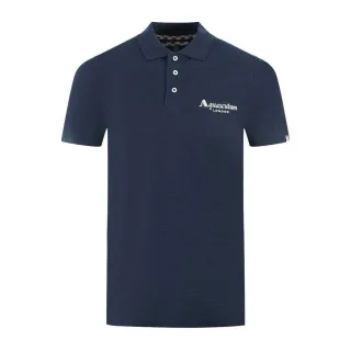 Aquascutum - "London 1851" Poloshirt für Herren/Damen Unisex (Marine)