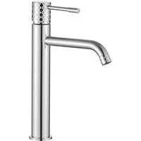 wohnwerk.idee Waschtischarmatur Waschbeckenarmatur Wasserhahn Gold Kupfer elegantes Diamant-Design