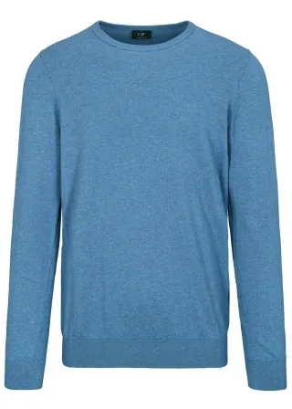 COMMANDER Finest Clothing - Rdh.-Pullover, 1/1 Arm stonewash mel. - Gr. - L